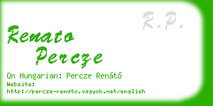 renato percze business card