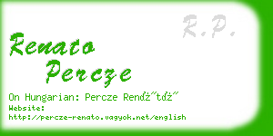 renato percze business card